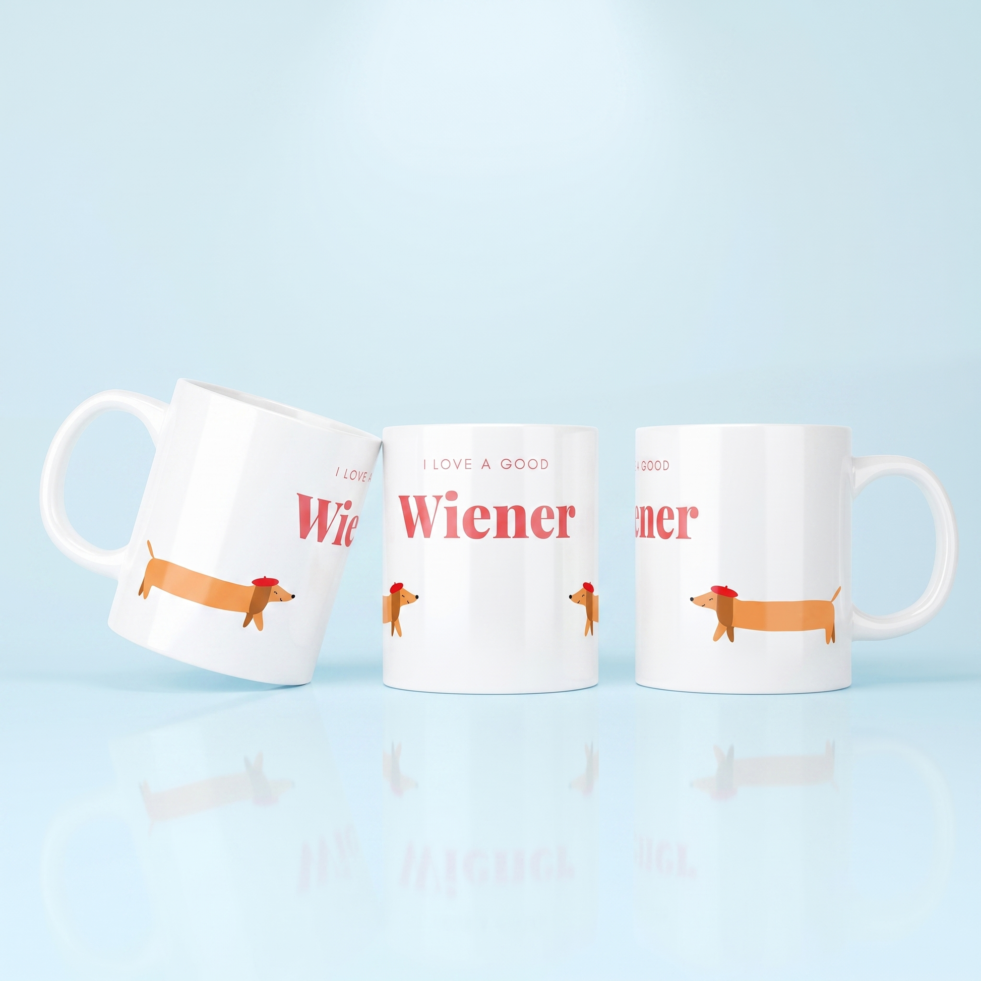 Valentijnsmok 'I Love a Good Wiener' - Grappig Teckel Cadeau