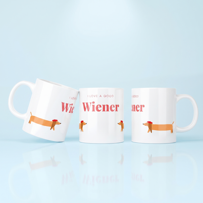Valentijnsmok 'I Love a Good Wiener' - Grappig Teckel Cadeau