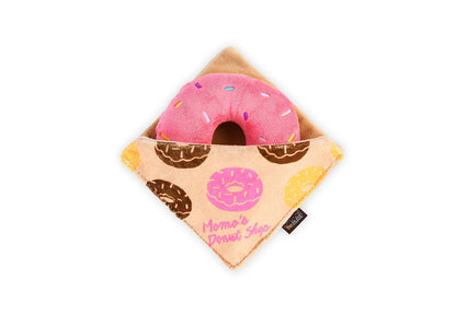 Roze Donut Hondenknuffel met Pieper en Knisperzakje – P.L.A.Y. Doughboy Donut (M)