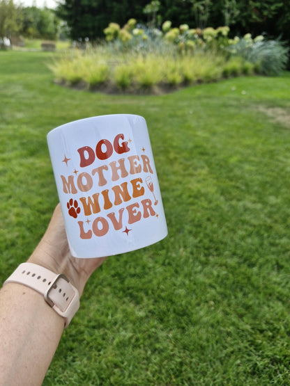 Dog Mother Wine Lover Mok - Grappig Cadeau voor Hondenliefhebbers
