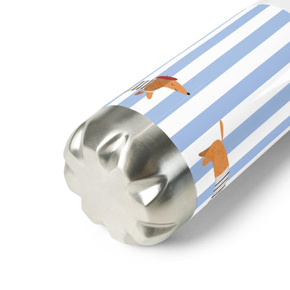 La Saucisse Parisienne Waterfles - Stijlvol Teckel Design, 500 ml RVS