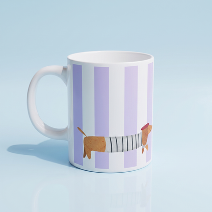 Mok Verschillende Teckels in Truien Mok 11oz