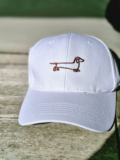 Teckel Pet Geborduurd - Baseball Cap met Dachshund
