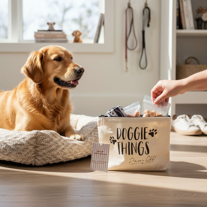 Toiletzak Doggie Things (Paws off)- Praktische Toilettas voor Hondenliefhebbers