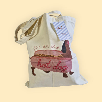 totebag you are one hot dog